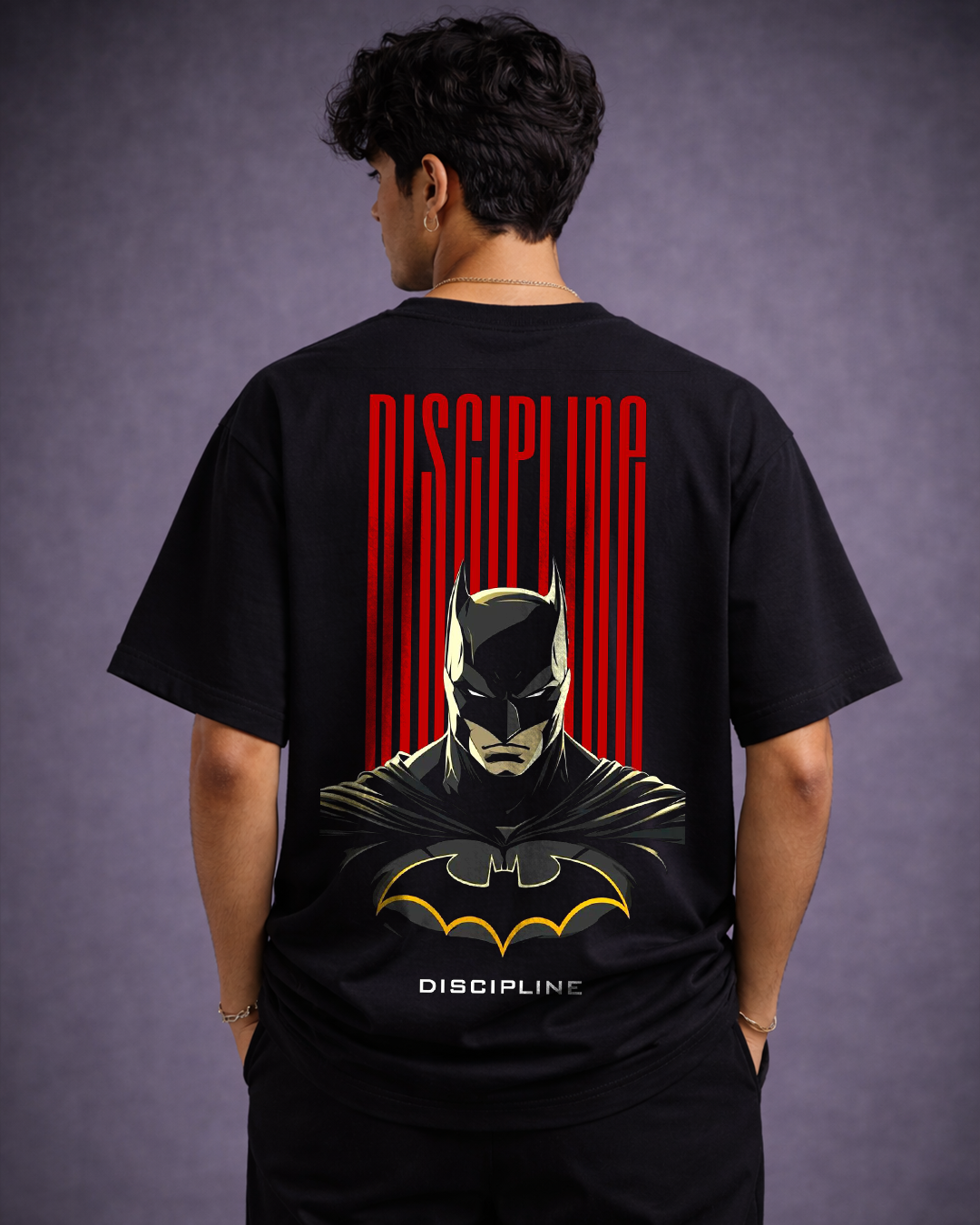 Discipline Batman Graphic Oversized T-Shirt