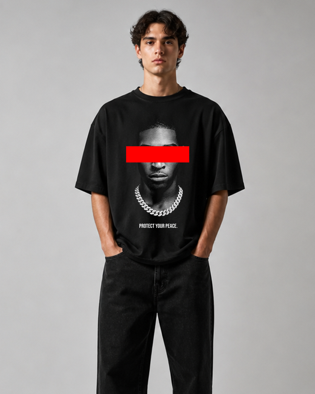 DVANS Protect Your Peace Graphic T-Shirt | Black Streetwear Tee