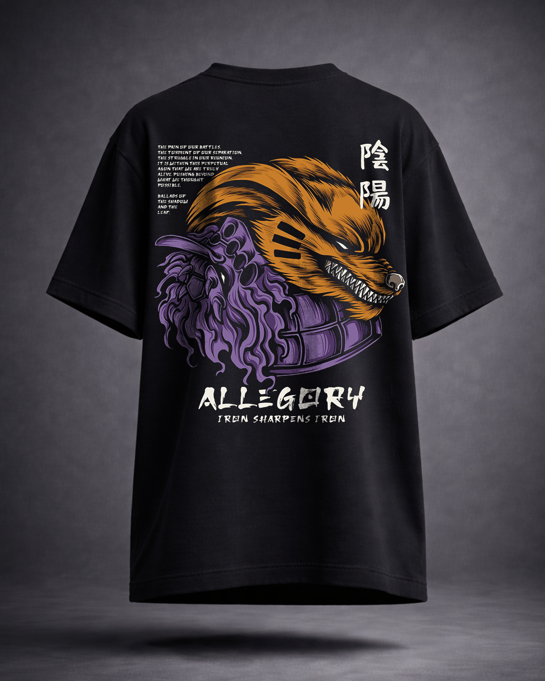 Allegory Beast Anime Graphic Oversized T-Shirt