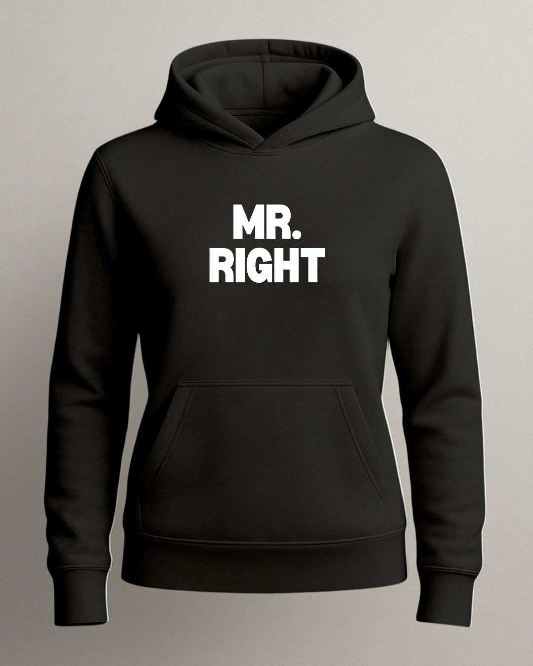 Mr. Right & Mrs. Always Right – Matching Couple Hoodies by Dvans