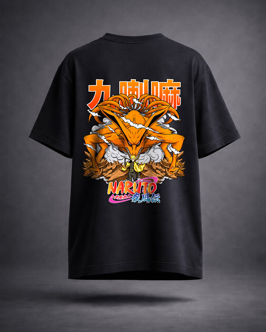Naruto Kurama Nine-Tails Graphic T-Shirt - Regular Fit Cotton Tee