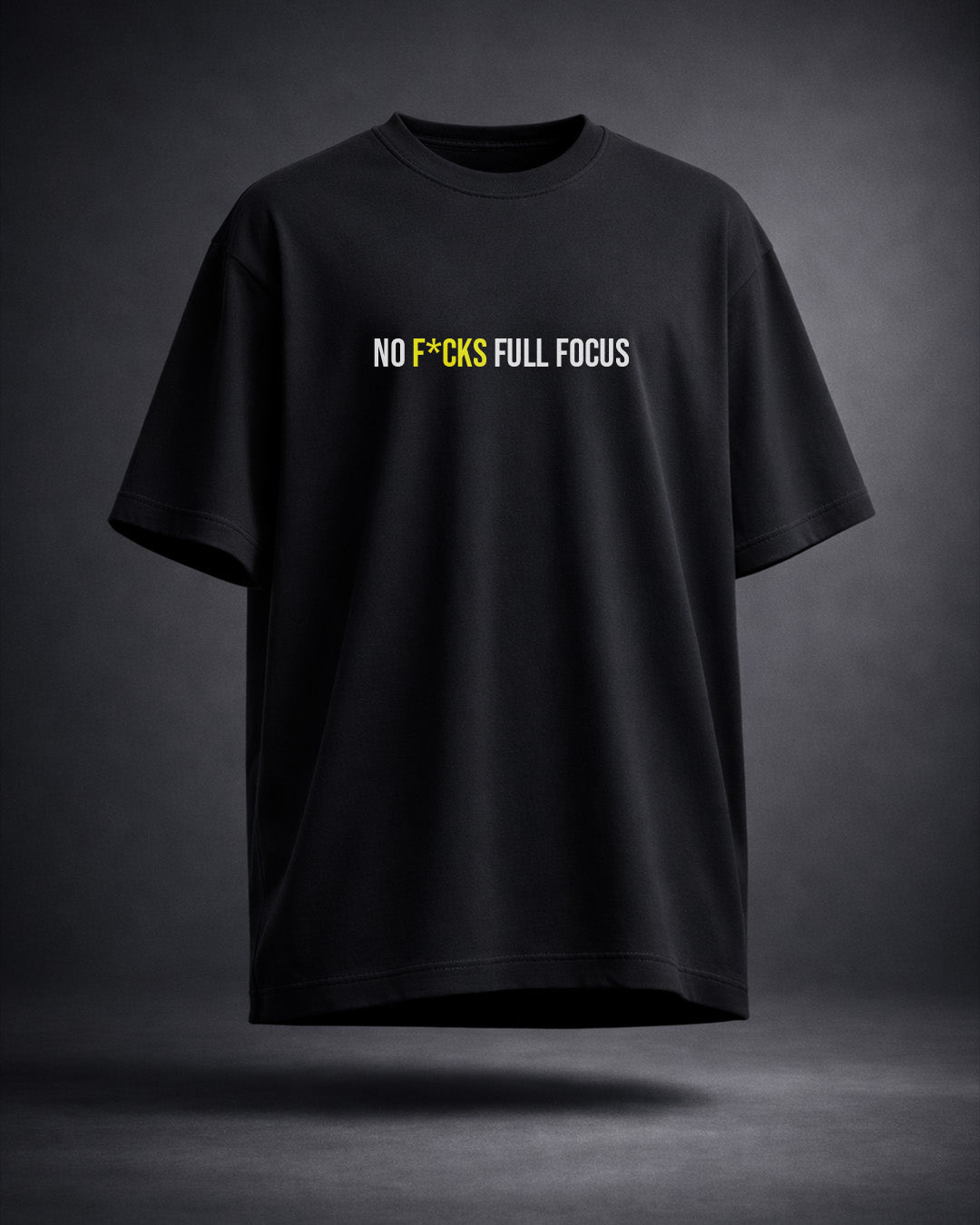 No F*cks Full Focus Oversized T-Shirt – Hustle Mindset Streetwear