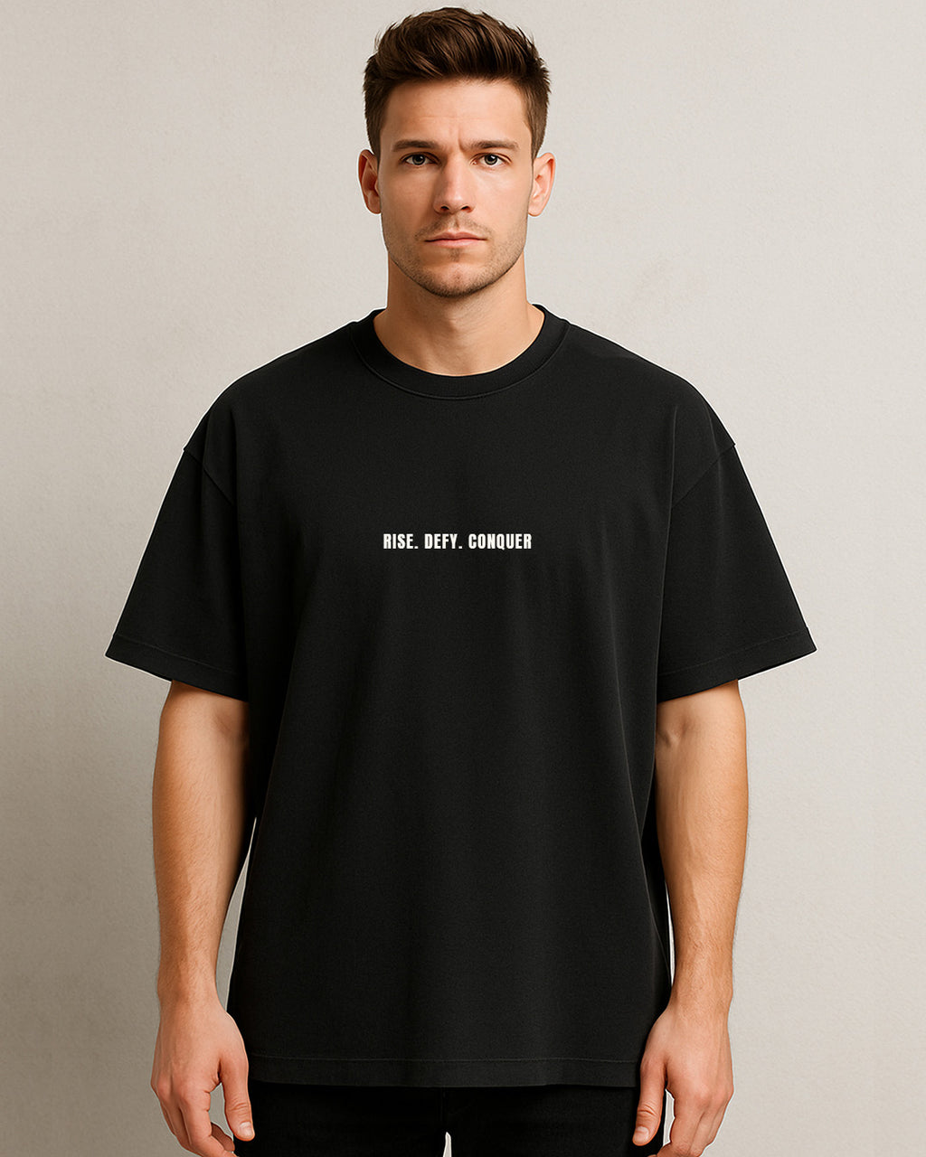 RISE. DEFY. CONQUER – ORBITA COSMIC EDITION OVERSIZED TEE