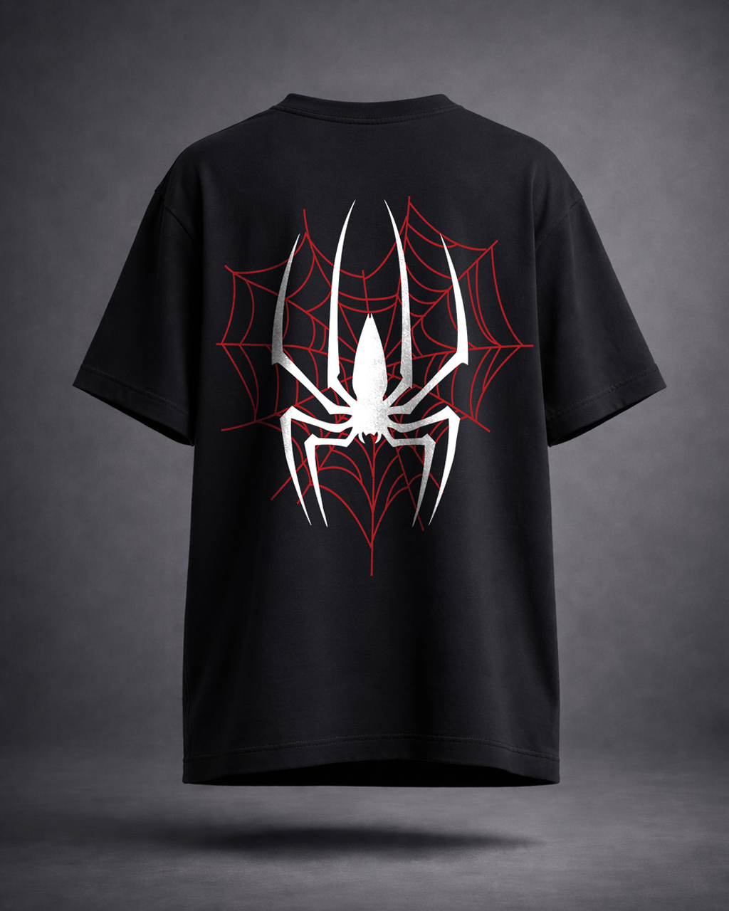 DVANS Spider Web Oversized T-Shirt – 240 GSM Heavyweight Cotton | Streetwear Fit