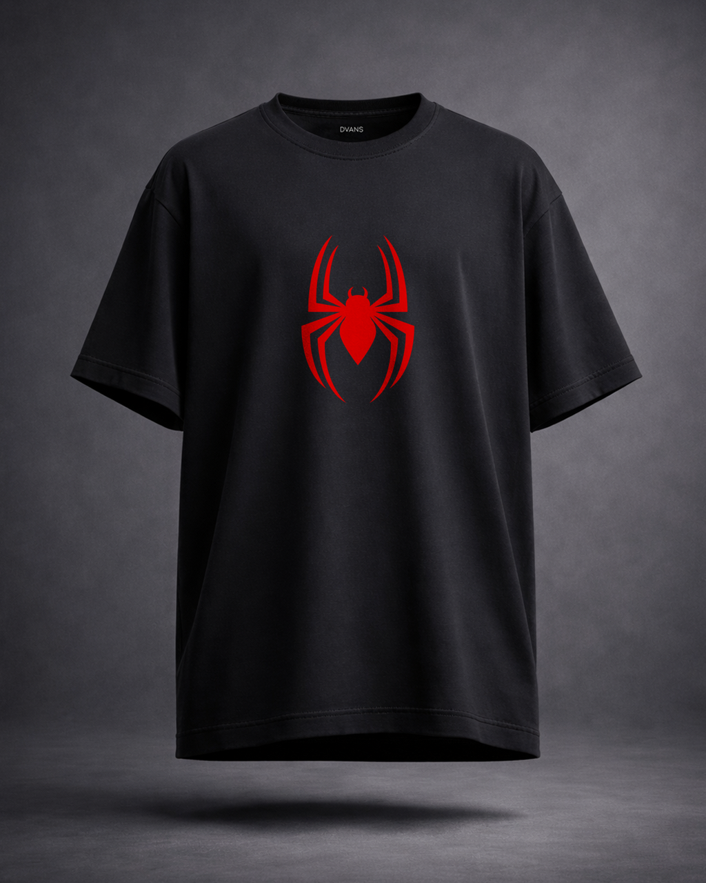 DVANS Spider Web Oversized T-Shirt – 240 GSM Heavyweight Cotton | Streetwear Fit