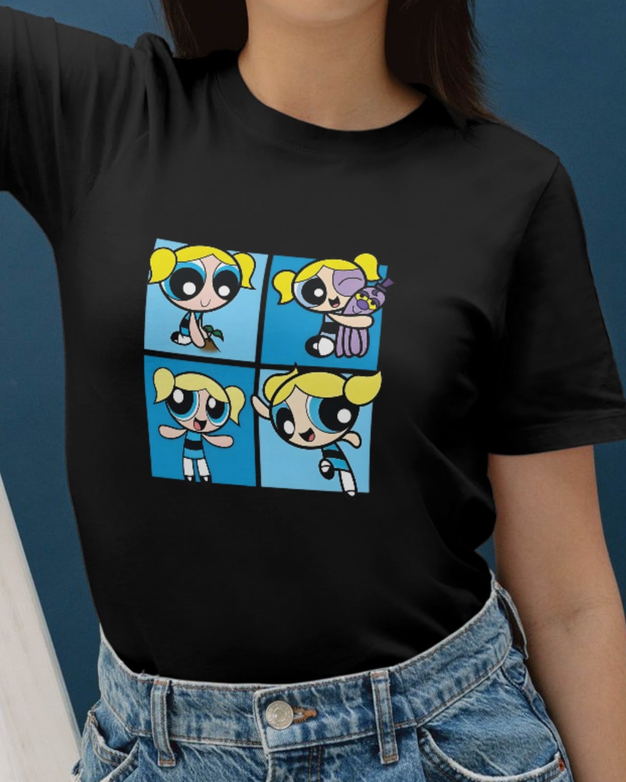 Powerpuff Girls Graphic Printed Cotton T-shirt