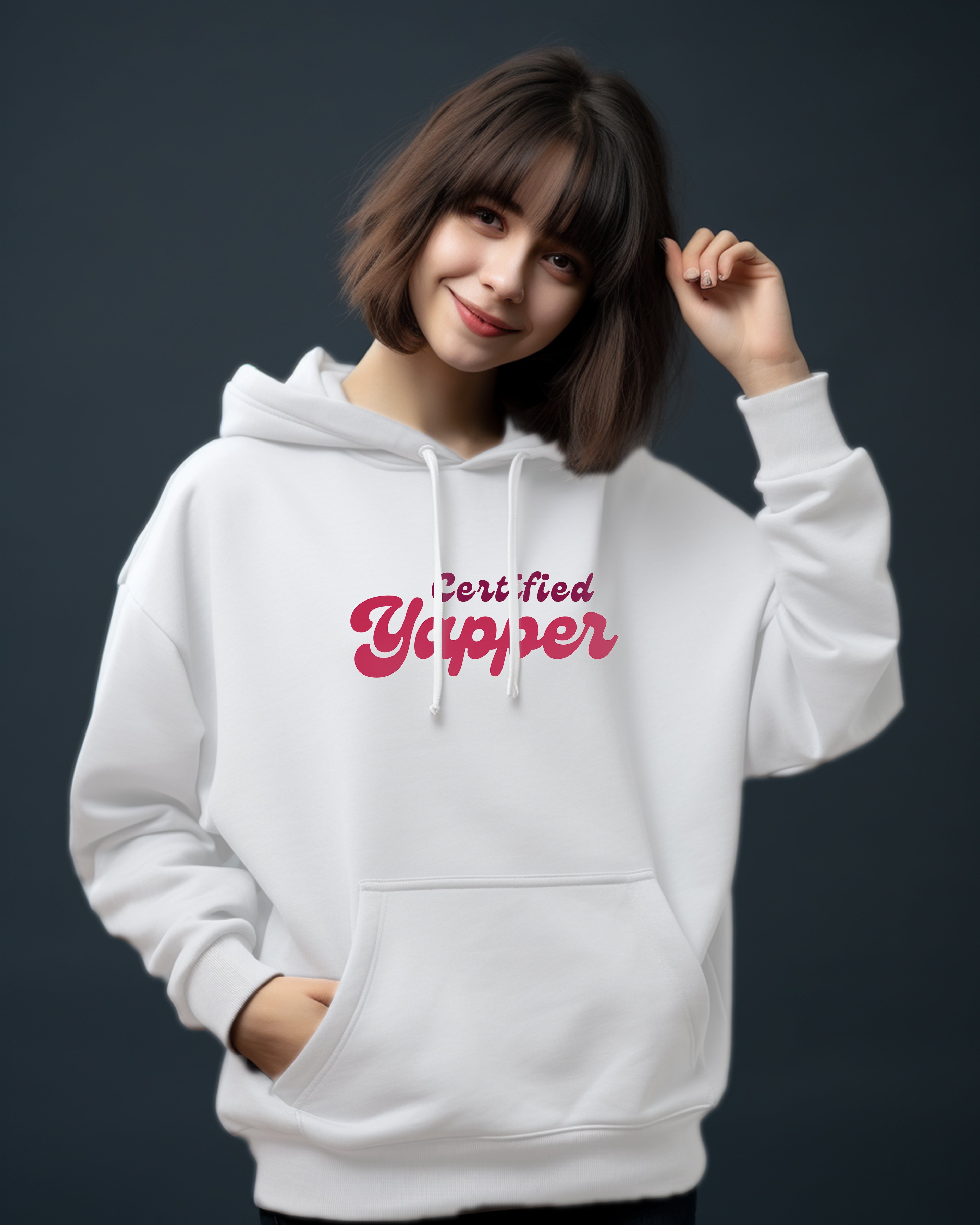 Couple Hoodie Combo for Boyfriend Girlfriend – Certified Yapper & Certified Listener Matching Hoodies