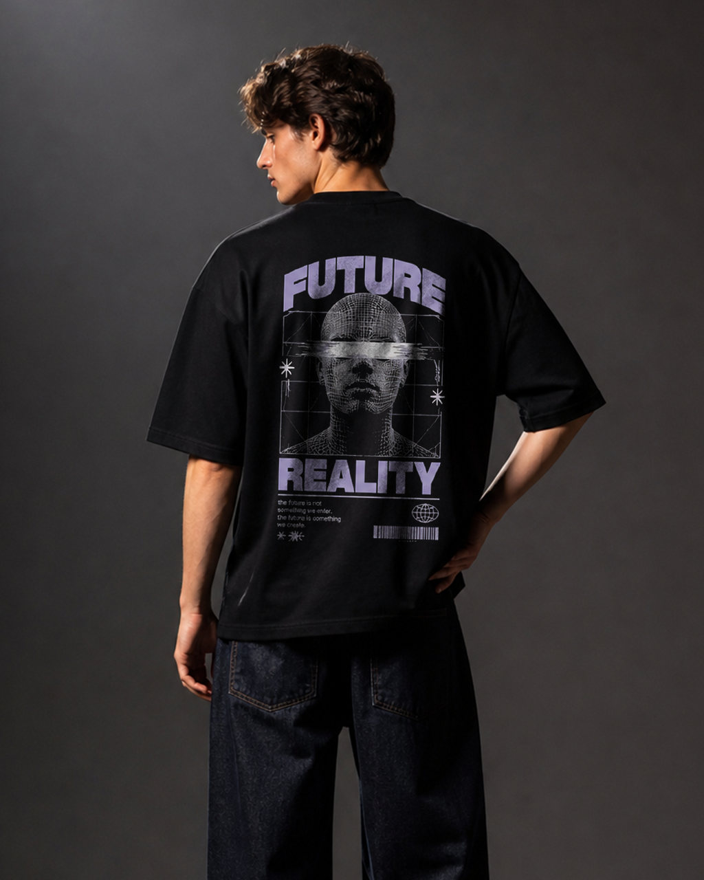 DVANS Future Reality Graphic T-Shirt – Regular Fit Cotton Tee