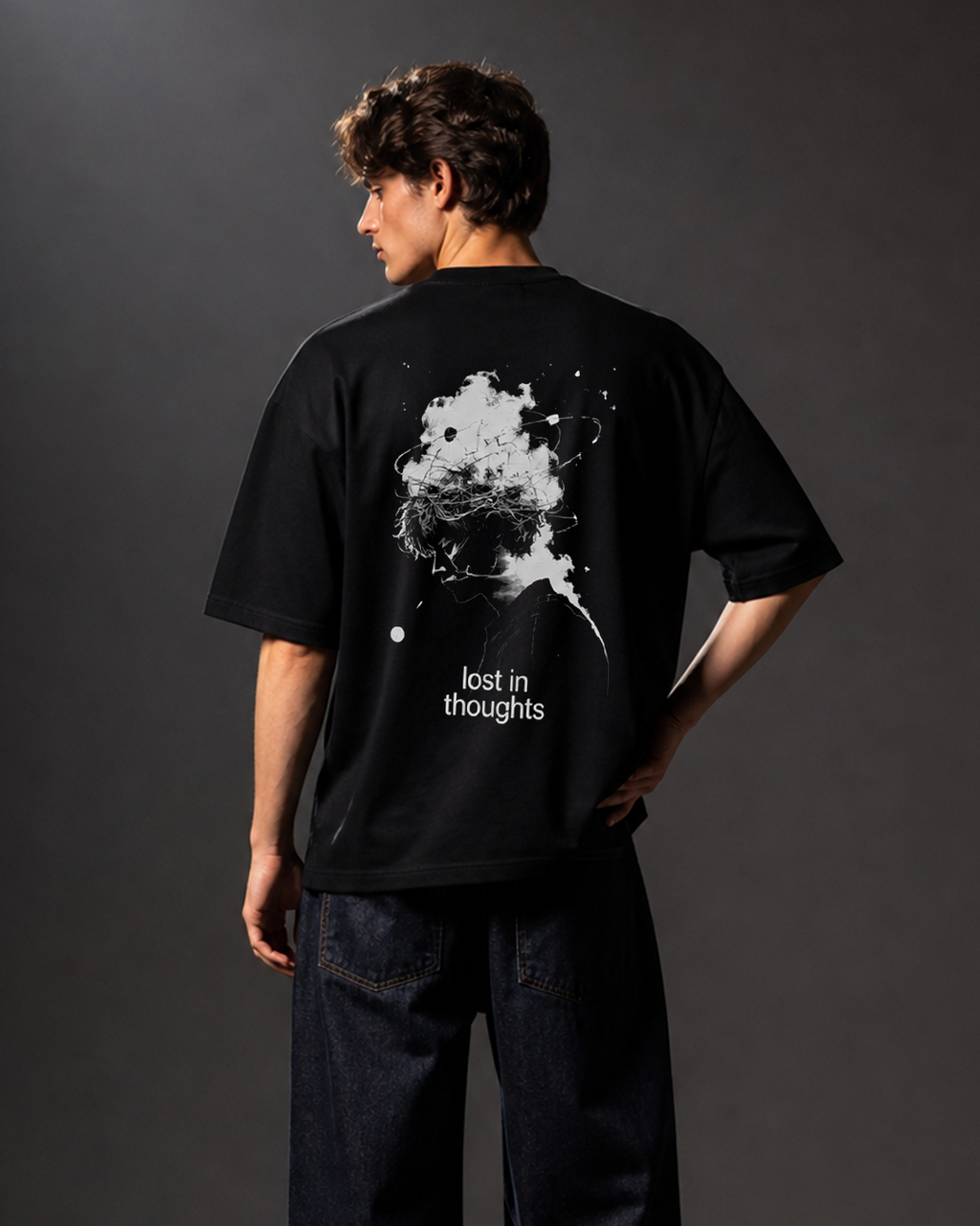 DVANS Lost In Thoughts Graphic T-Shirt – Regular Fit Cotton Tee