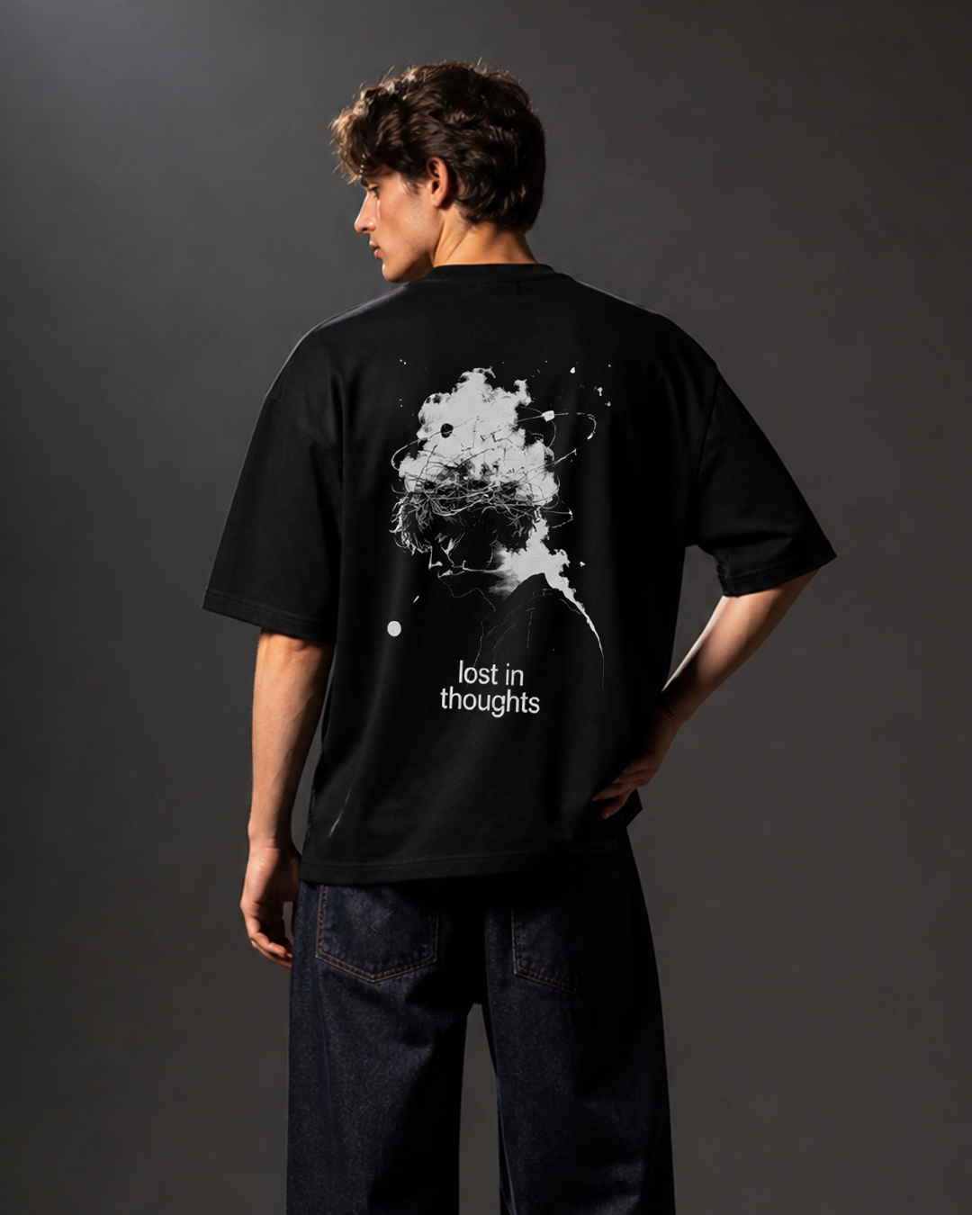 DVANS Lost In Thoughts Graphic T-Shirt – Regular Fit Cotton Tee