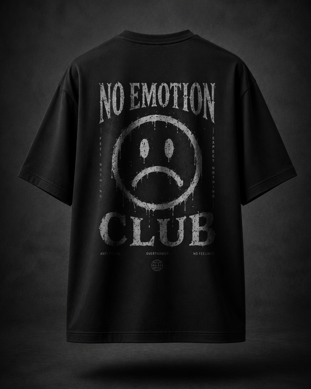 DVANS No Emotion Club Graphic T-Shirt – Regular Fit Cotton Tee