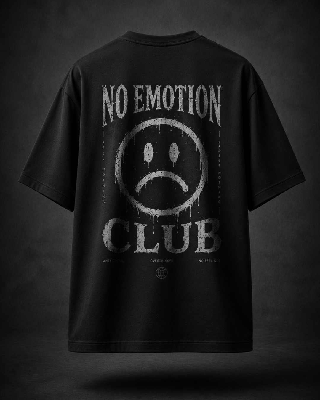 DVANS No Emotion Club Graphic T-Shirt – Regular Fit Cotton Tee