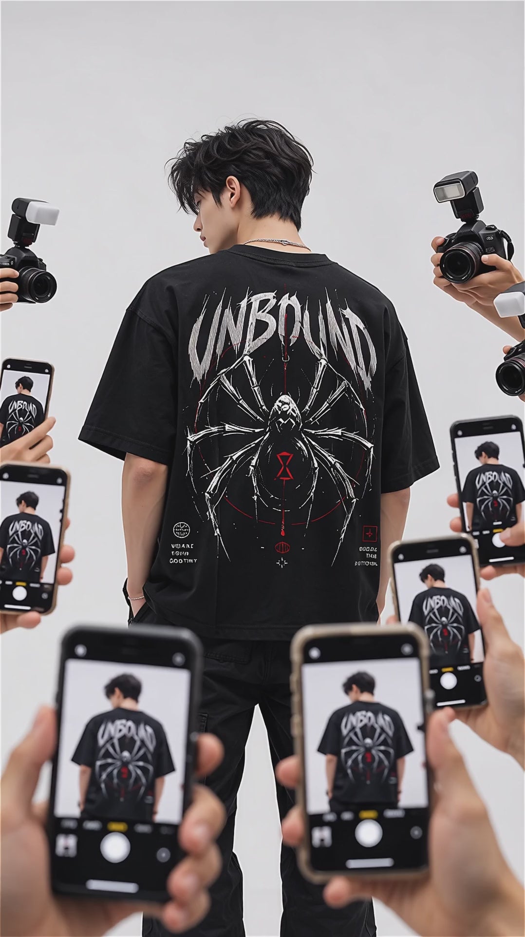 DVANS Unbound Spider Graphic Oversized T-Shirt | Weave Your Destiny Streetwear Tee